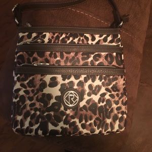 Leopard print cross body